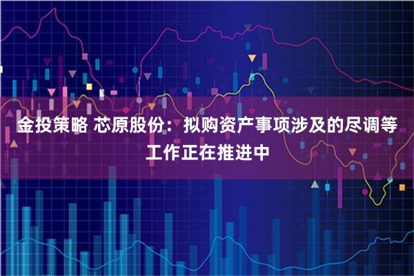 金投策略 芯原股份：拟购资产事项涉及的尽调等工作正在推进中