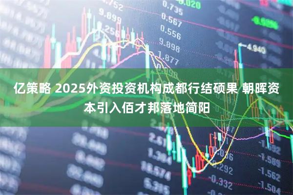 亿策略 2025外资投资机构成都行结硕果 朝晖资本引入佰才邦落地简阳
